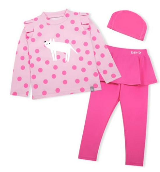 Boys & Girls Summer Sun Protection Two-Piece Swimsuit - Long Sleeve, Medium & Large Sizes 130cm XL