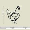 Vintage Iron Metal Chicken Wall Art Farmhouse Rustic Home Decor