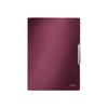 Leitz Style Chemise À 3 Rabats 15 Mm A4 Pour 150 Feuilles Rouge Rubis