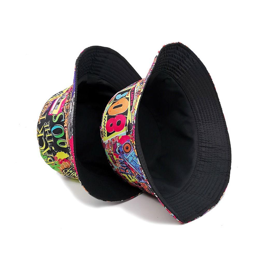 Brethable Summer Fisherman Hat Double Sided Sunscreen Hat Fashion Bucket Hat