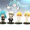 Entzückendes Pvc Anime Sänger Figuren Set Perfekt für Sammler Niedliche Cartoon Spielzeuge