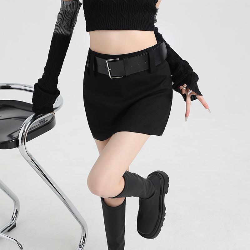 Korean Style Low Waist Slim Fit Midi Skirt for Women - 2024 Autumn Collection