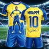 Summer Hot Selling Mbappe 10 Commemorative Edition Children's Quick Drying Loose Sports T-shirt Shorts Set  FamilyMatching