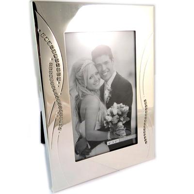 [N9592] - 'Romance' Kristal Krom Fotoğraf Çerçevesi (10x15 cm)