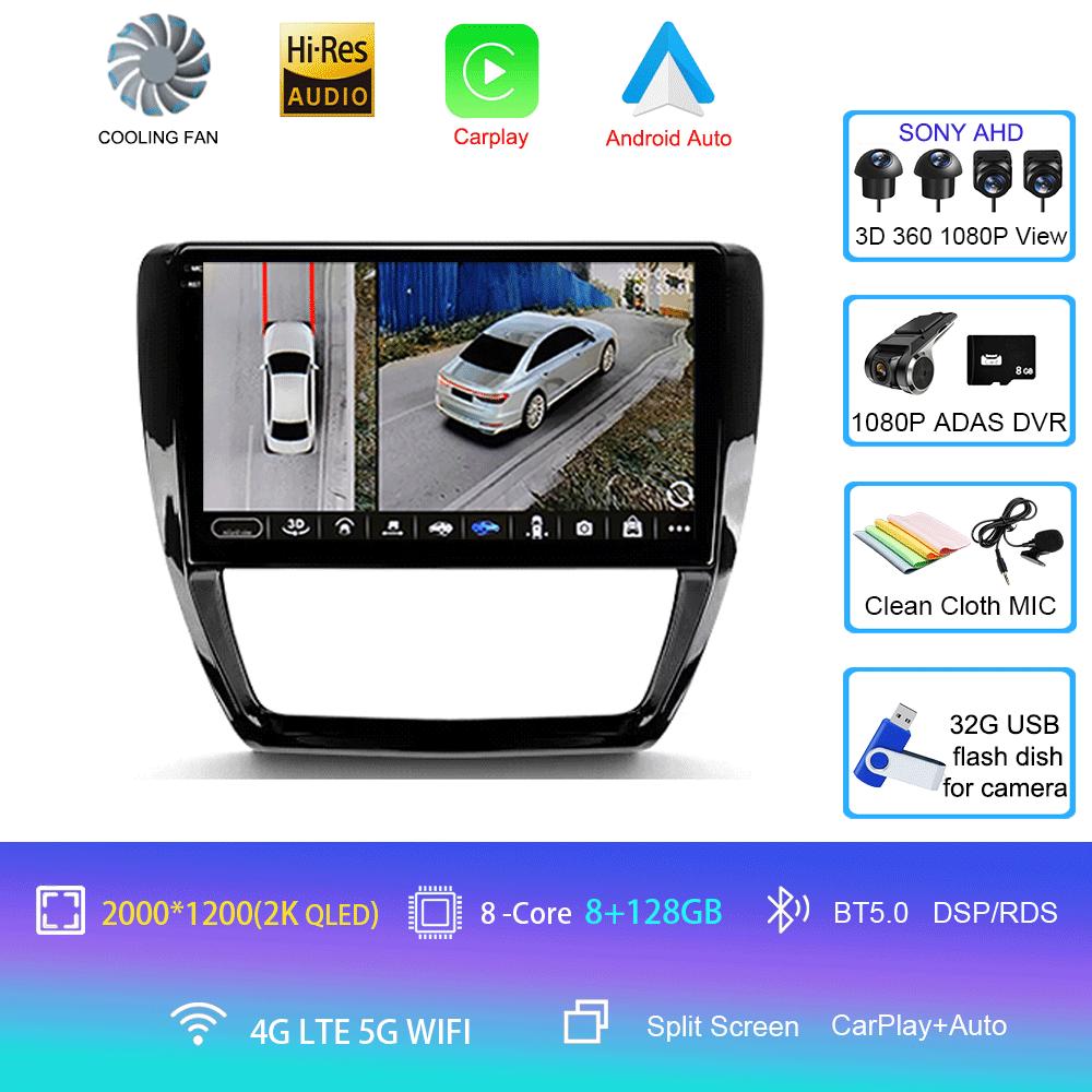 Android 14 Car Radio For Volkswagen Jetta 6 2011 - 2018 Multimedia Video Player Navigation Stereo GPS No 2din 2 Din Dvd