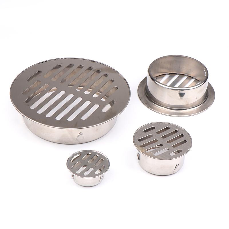 Floor Drain Cover Rain Pipe Cap Drain Pipe Floor Drain Floor Drain 50/70/110/150MM Stainless Steel Balcony Drainage Roof Round