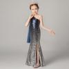Children's Evening Dress Summer Girl Fishtail Girl Princess Dress Model Catwalk Host Piano Performance Dress