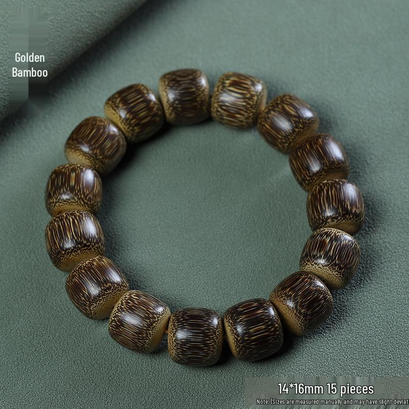 Temple Sandalwood Multi-Treasure Buddhist Rosary Beads Bracelet - Wenge Accessories Gift