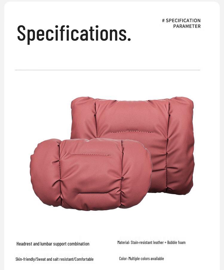 Lynk & Co Car Headrest & Lumbar Support Pillow for Neck Protection