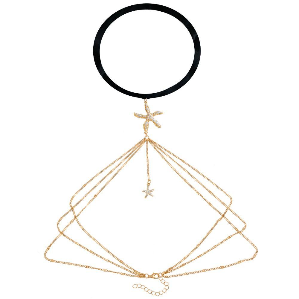 Multi-layers Elastic Band Leg Thigh Chain Layered Chains Pearl Leg Chain  Birthday Gift