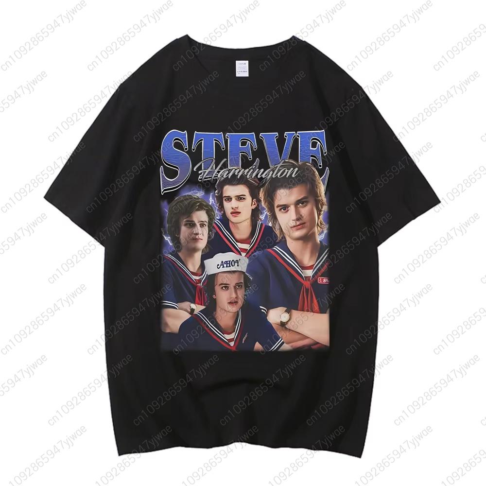 

2026 Kids Women Babysitter Steve Stranger Movie Theme Short Sleeve Round Neck T-Shirt Casual Kids Unisex T-shirt 100
