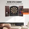 Dartboard and Cabinet Set Complete with All Accessories Easy Assembly