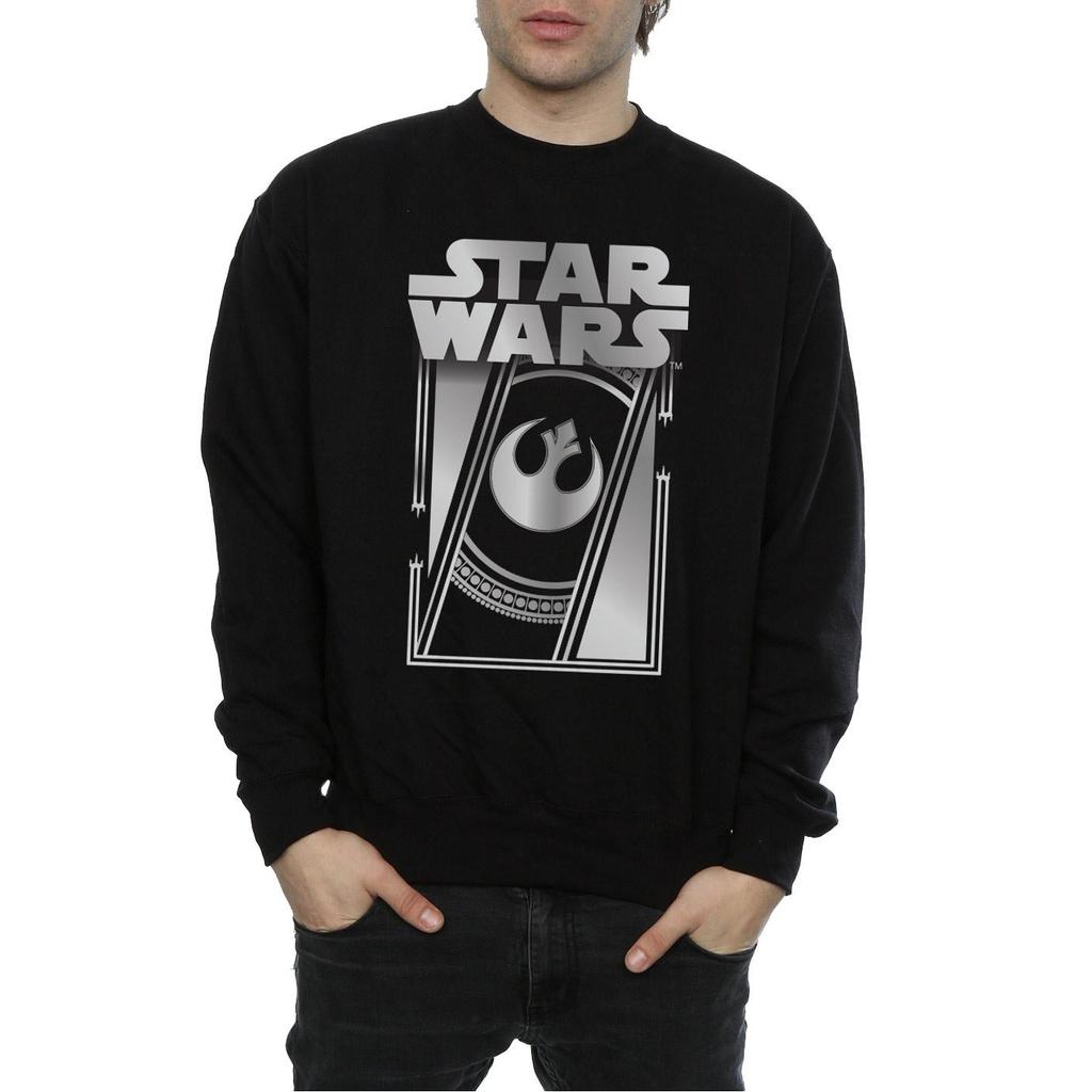 Star Wars Mens The Last Jedi Frame Metallic Sweatshirt