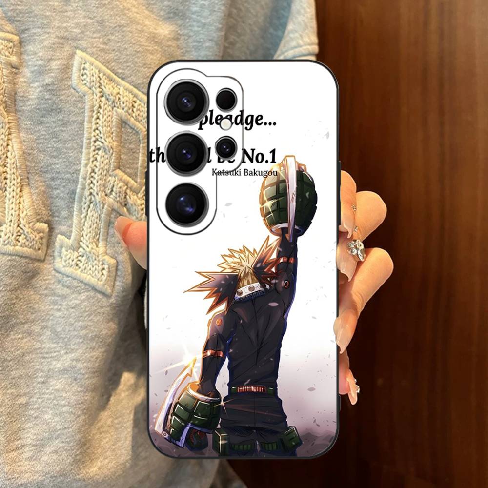 1PC Anime Bakugo Katsuki Phone Case For Samsung S 24 fe 25 Ultra plus 20 lite 21 30 22 23 24 22 Ultra 5G Fundas