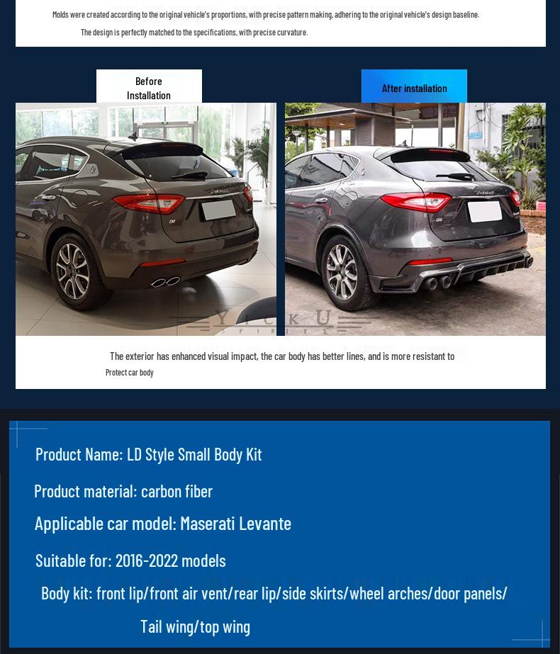 Maserati Levante LD-Style Carbon Fiber Body Kit
