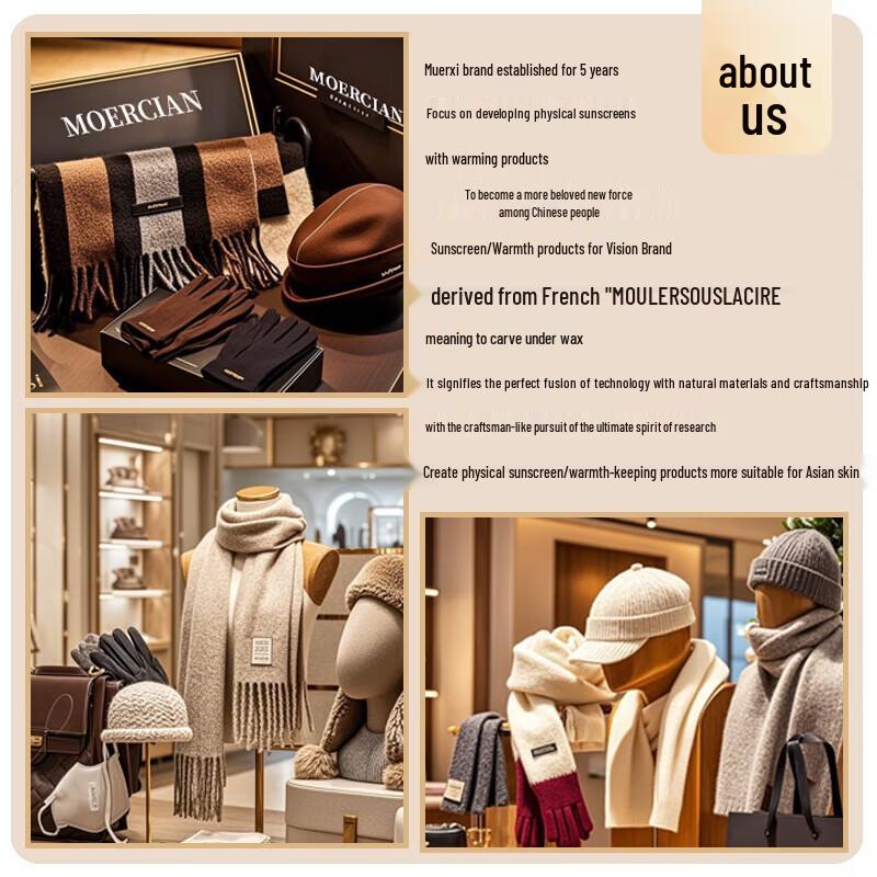 Muerxi Women's Pure Wool Scarf