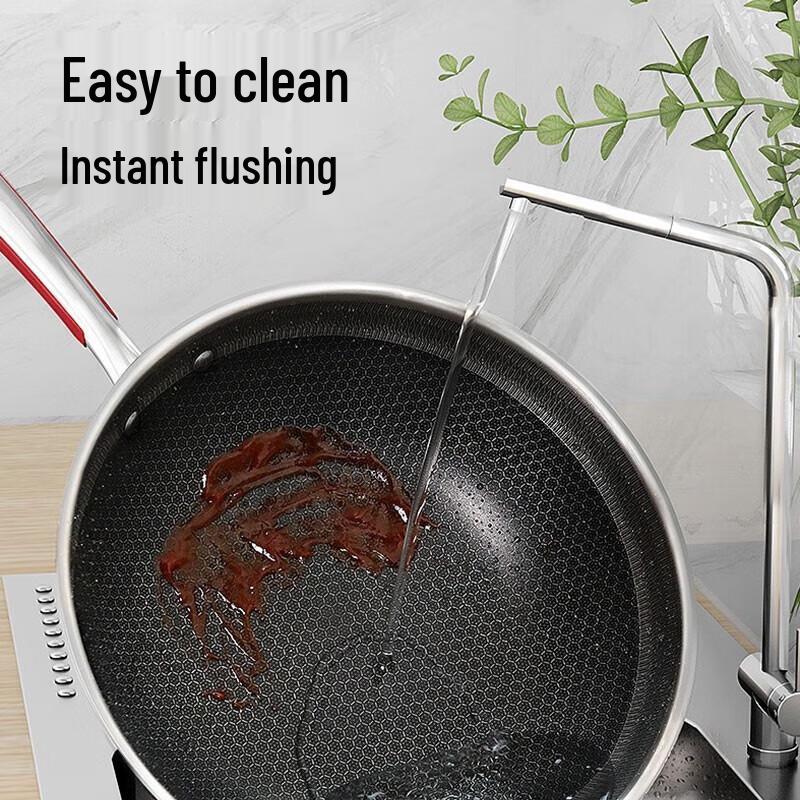 KOBACH 316L Stainless Steel Honeycomb Wok