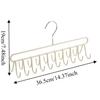 2PCS Practical 20 Hooks Camisole Bra Hook Space Saving Metal Vest Rack Non-slip Clothes Drying Rack Wardrobe Storage