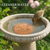 Copper Bird Bath Cleaner Disc Metal Water Purification Disk for Outdoor Garden Bird Bowl Fountain Basin Patio Yard Accessories