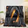 Eerie Raven Skull Artwork Blanket Flannel Blanket Throw Blanket Sofa Cover Blanket Soft Premium Blanket Picnic Blanket Tv Blanket Gifts