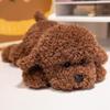 Simulation Cute Teddy Dog Plush Toy Soft Fluffy Stuffed Animal Puppy Doll Kawaii Pillow For Adults Birthday Gift Home Decoration
