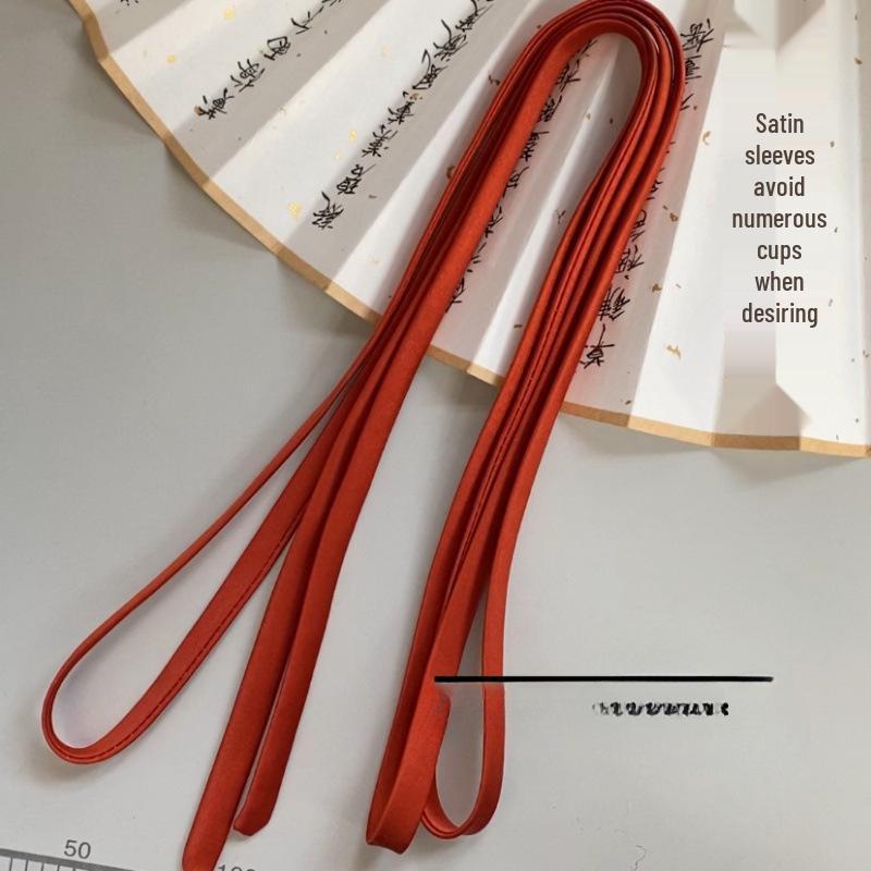 שמלת כלה מסאטן עם שרוכים, פפיון וסרט לשיער, עמידה ורב-תכליתית לכלה