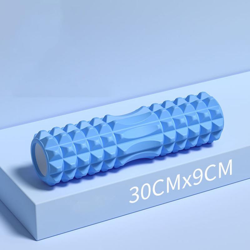 

30cm Foam Column Muscle Relaxation Training Pilates Yoga Fitness Massage Foam Roller Grid Trigger Point Therapy Home Exercise синій