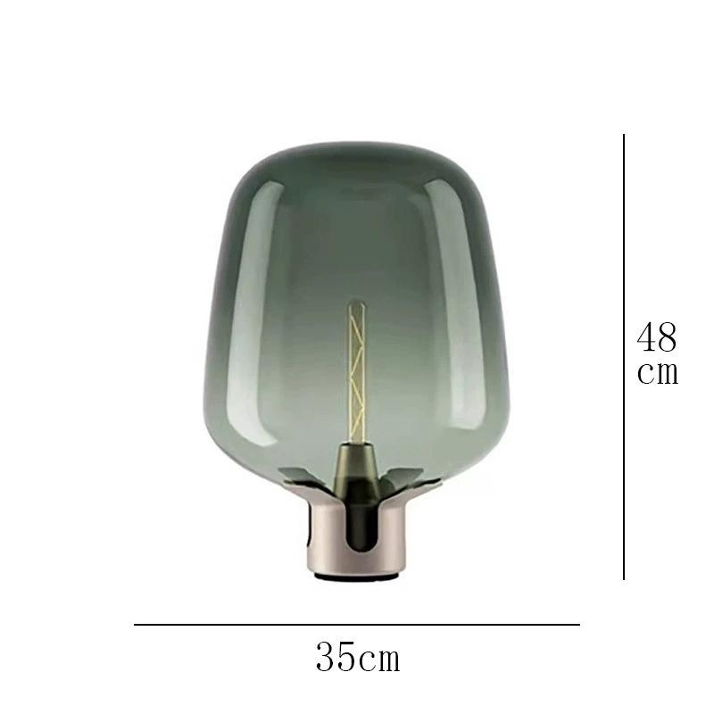 Nordic Modern Glass Table Lamp - Creative, Stylish Lighting for Living Room, Bedroom, Hotel, or Model Room