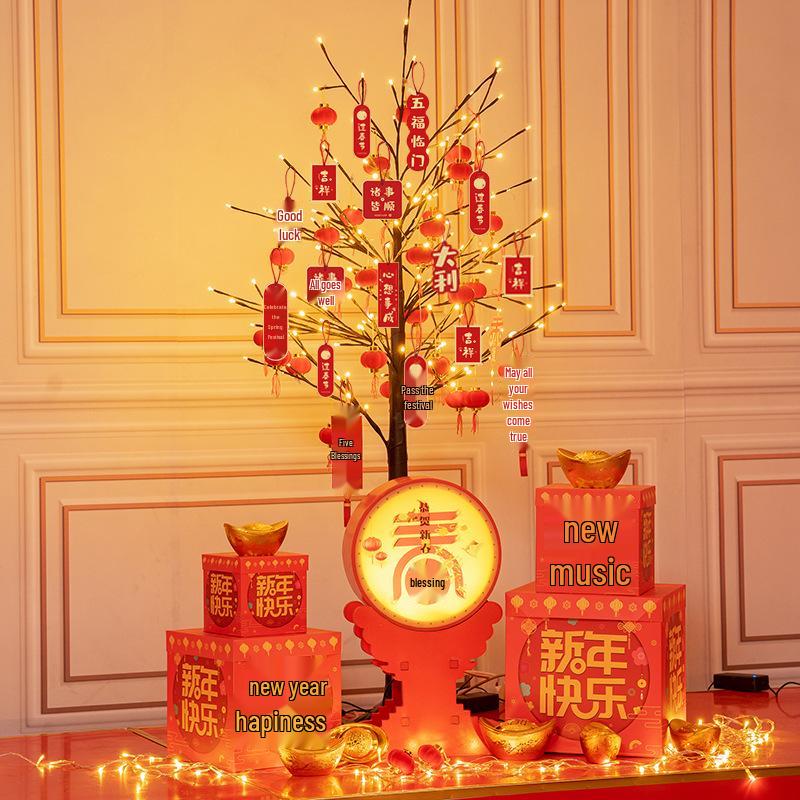 Luminous Christmas Tree Decoration for Mall, Hotel Lobby, or Home