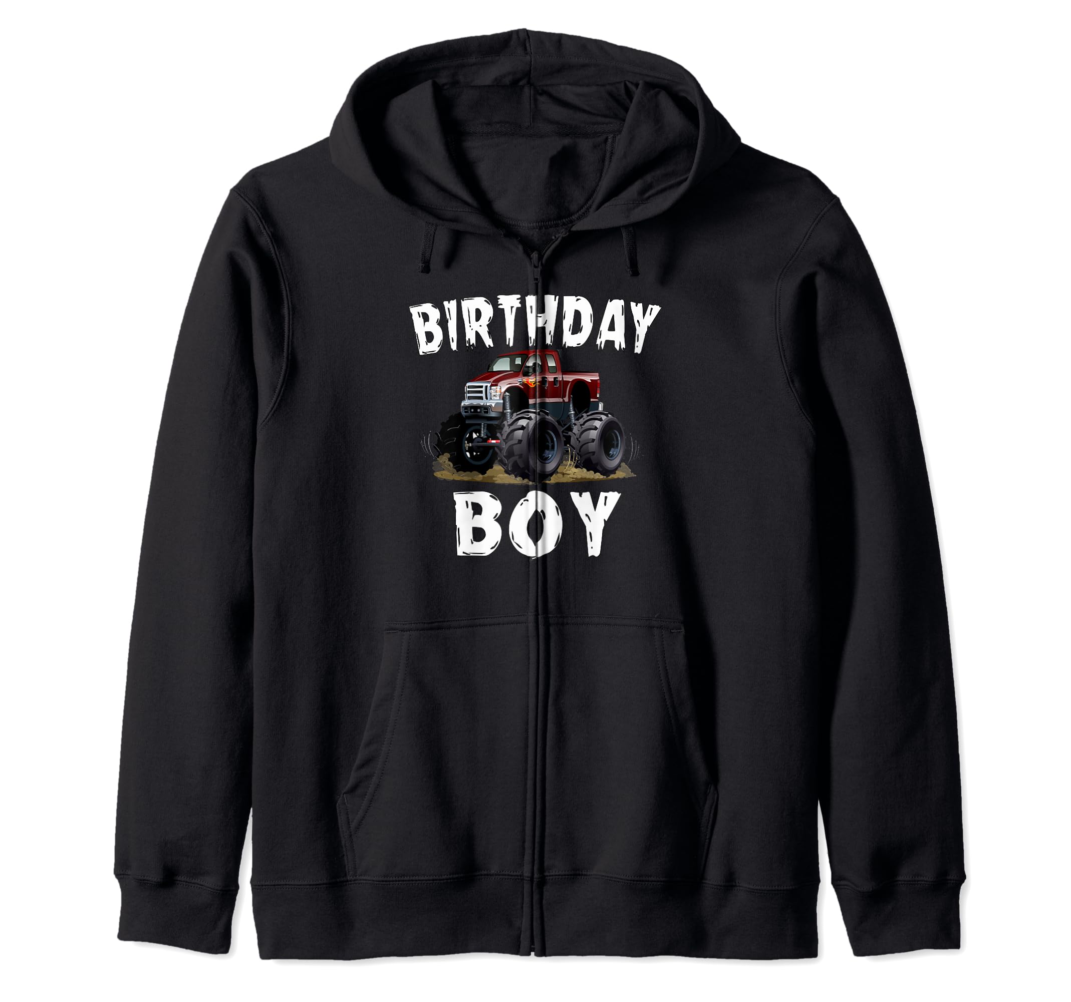 

Monster Truck Birthday Boy Monster Trucks Are My Jam Lovers Zip Hoodie