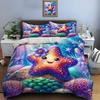 Cute Cartoon Stars Print Bedding Set Duvet Cover 1 Duvet Cover 2 Pillowcases Adult And Kids Bedding Set Luxury Boys Gifts
