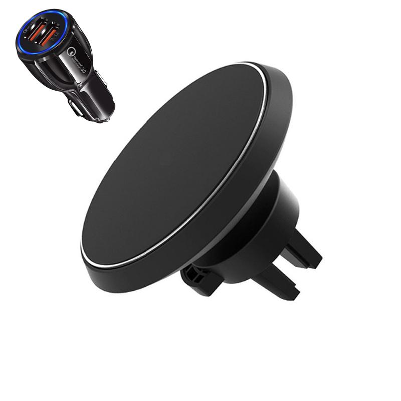 

Магнитное беспроводное автомобильное зарядное устройство Qi для iPhone 11Pro XS Max Xr 11 8Plus Samsung S20 S21 S10 S22 автомобильное зарядное устройство для быстрой зарядки