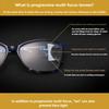 Women's Colorful Progressive Multifocal Presbyopia Glasses Fashion Anti Blue Light Reading Glasses Retro Style
