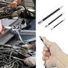 Heavy Duty Extension Rod 1/3Pcs Flexible Shaft Bar, 3/8" 1/4" 1/2" Drive Bendable Spring Steel Socket Wrench Extender, Electric Connection for