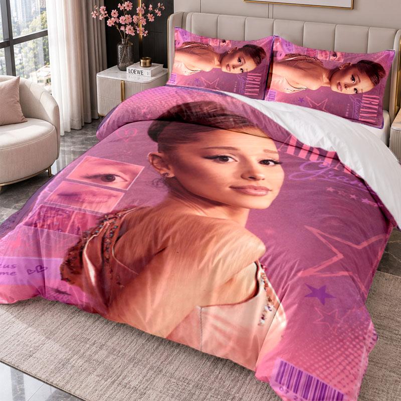 Ariana Grande 3Pcs Bedding Set Duvet Cover With Two Pillowcases For Bedroom Home Decoration
