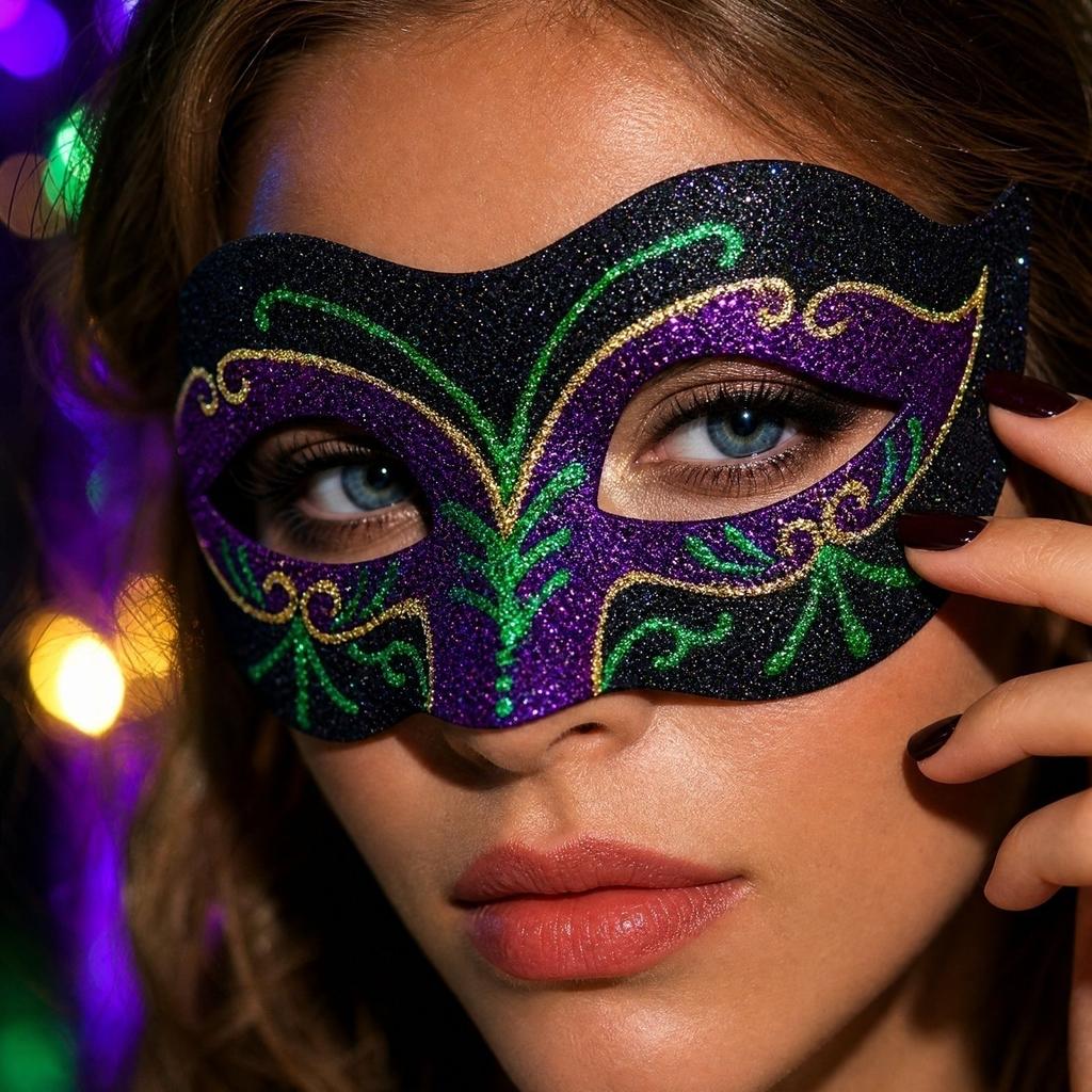 Painted for Masquerade Party Decor and Costume Accessories