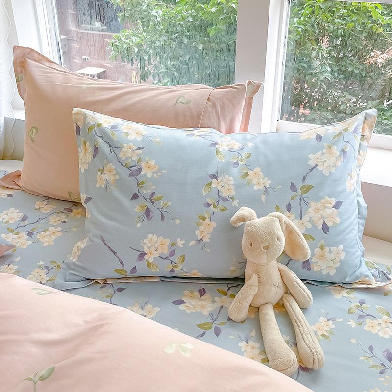 100% Cotton 1 Piece 48cm*74cm Pillowcase Beauty Floral Printing Pillow Case Cover For Bedroom