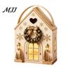 Reusable Seasonal Gift Containers Christmas House Shaped Candy Boxes with Handles, Festive Cottage Winter Holiday Packages Treat for Cookies