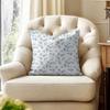 Fashion Small Florals Cushion Cover Natural Linen Organic Fabric DoubleSided Printing Couch Pillow Covers Home Decor