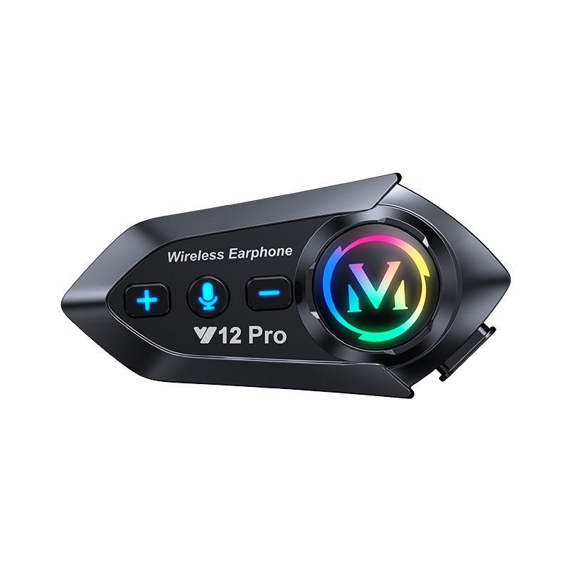 Y12Pro Bluetooth Motorcycle Helmet Headset - Riding Gear Intercom