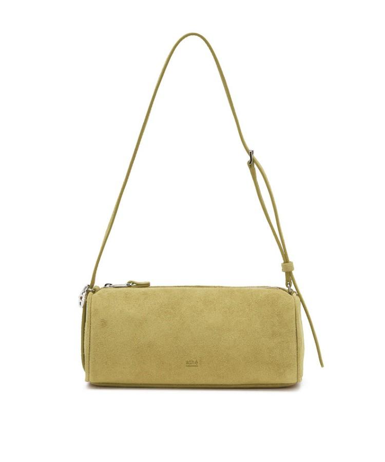 Athe Vanessabruno [Madeleine] Olive Suede Madeleine Shoulder Bag S Aaba5F235K1