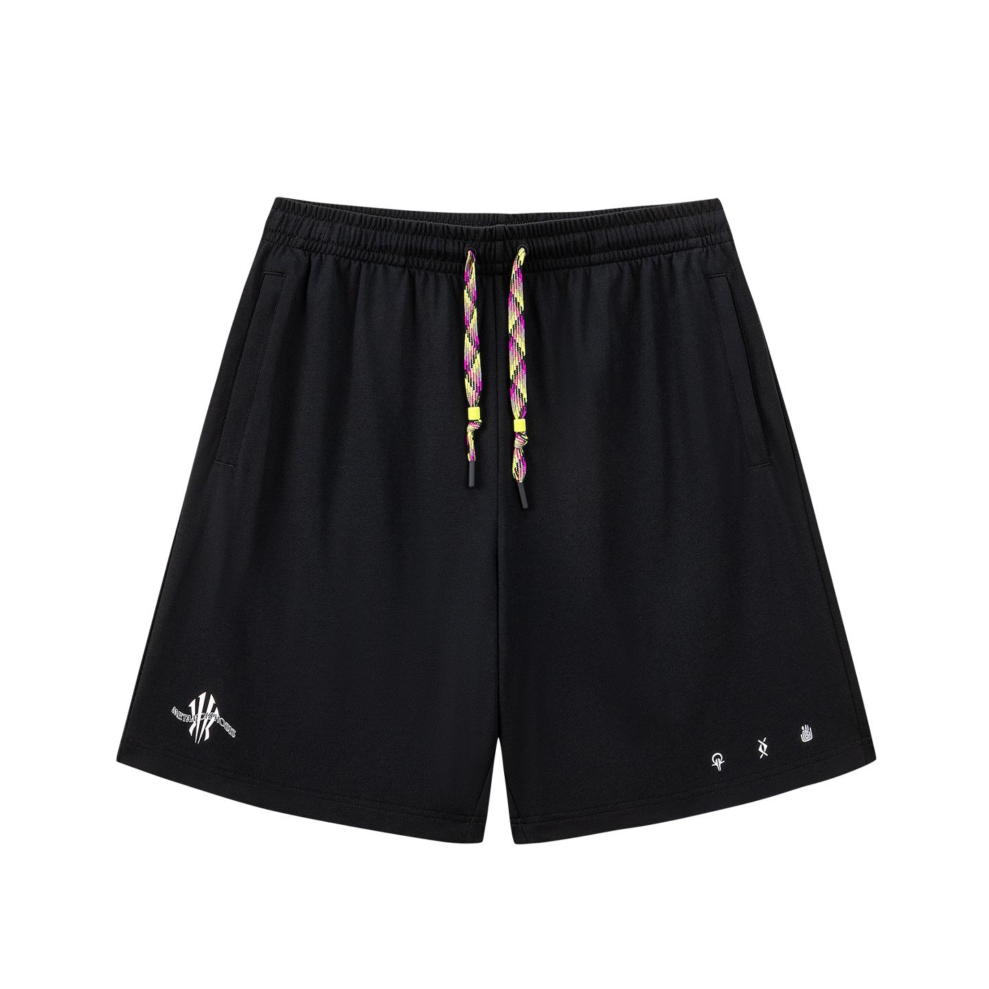 Anta Basketball Knit Shorts Summer 2026 Casual Shorts Unisex shorts Black 972621302-3 S