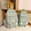 Children's Schoolbag Grade 3-6 Primary School Backpack Solid Color Women's Backpack