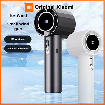 Xiaomi 4000mAh Tragbarer Kühlventilator Handheld Turbo-Ventilator 100 Stufen Einstellbar USB Wiederaufladbar Mini Persönlicher Lüfter für Reisen Camping