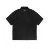 Terry S S Zip Shirt Black