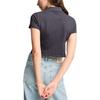 PUMA CLASSICS Polo Baby Tee Women's Polo Shirt Women's Black 628048-01