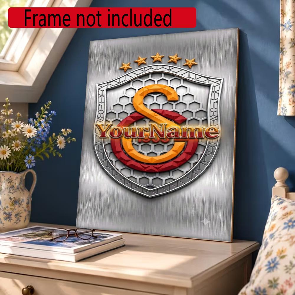 Galatasaray Customize Text Diamond Painting Round Diamond Mosaic Suitable For Beginners Diamond Painting Rhinestones Gift Frameless