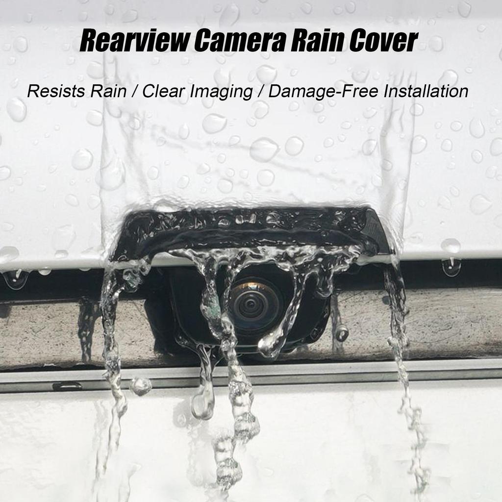 Car Reversing Rear Camera Rain Cover 360 Degree View ABS Rain-Proof Car Reverse Camera Rain Shade Cover Waterproof Shield