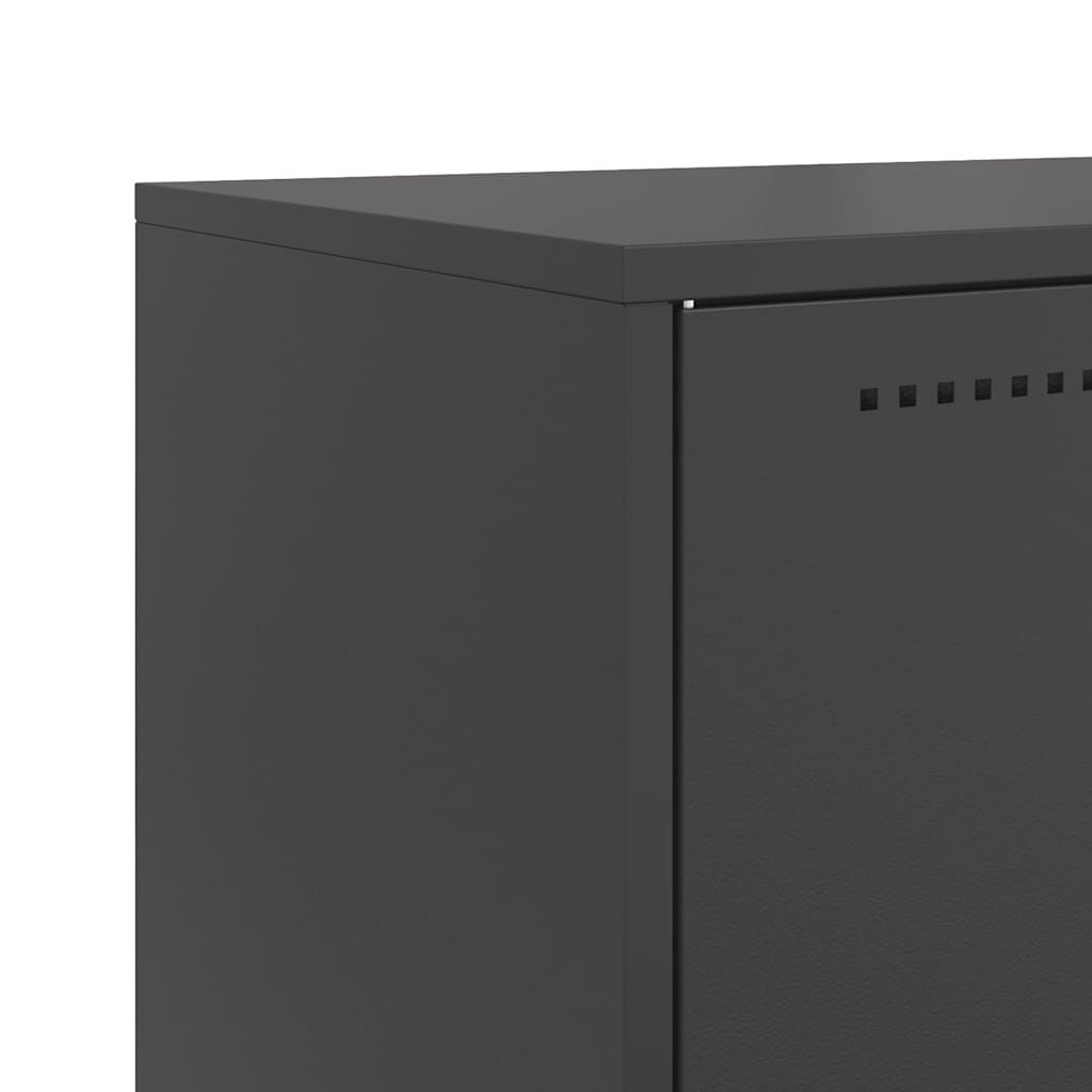 Highboard Black 68.5 x 38.5 x 107 cm Steel