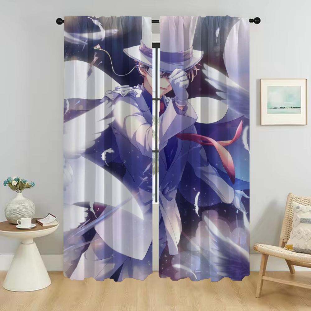 

Kaitou Kiddo Curtains for Living Room Curtain Blackout Curtains 2 Pieces Partition Tulle for Bedroom Shades Kitchen Elegant Home W50xH70cmx2pcs-CL